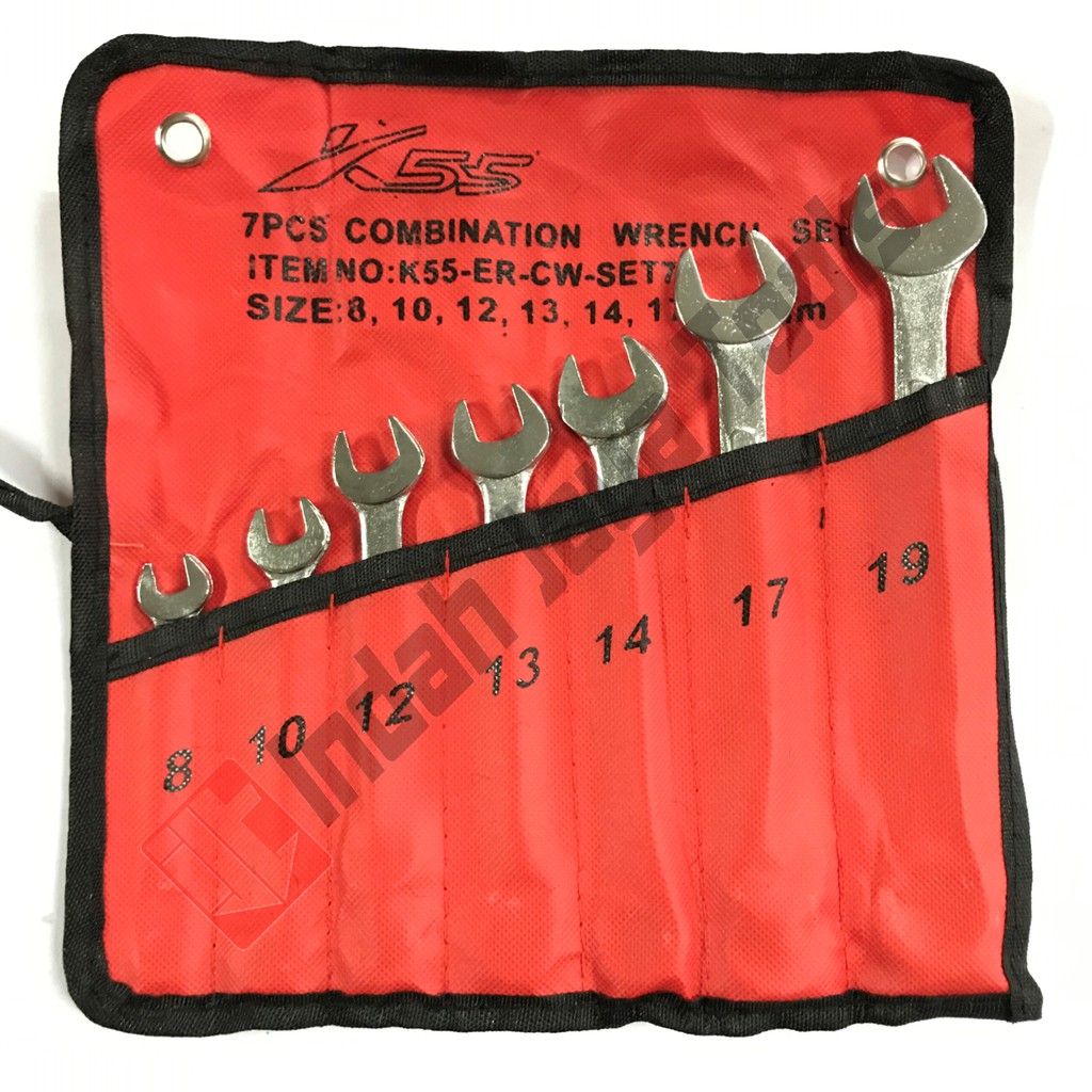 MURAH K55 Kunci Ring Pas Set 7 PCS Combination Wrench bkn stanley