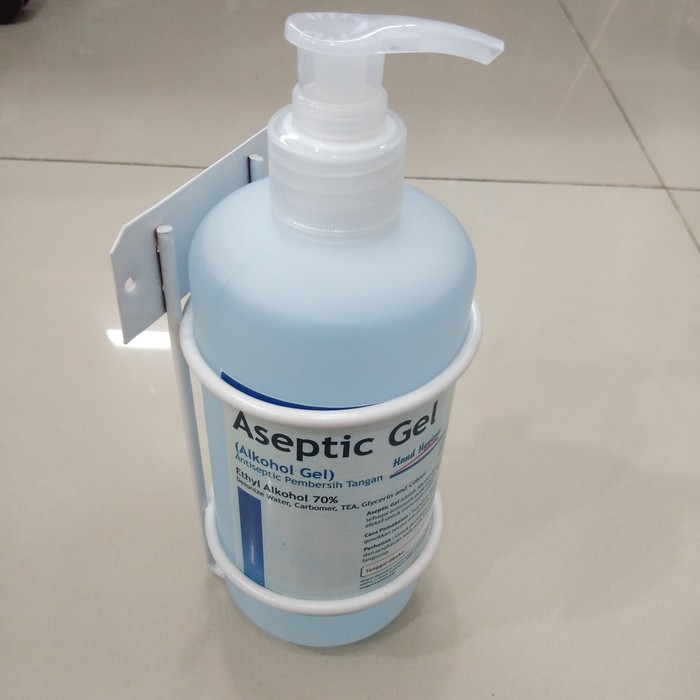 Bracket Handsanitizer 500 ML Gantungan Botol Antiseptik | Bracket Hand Wash Besi Pajangan Rumah