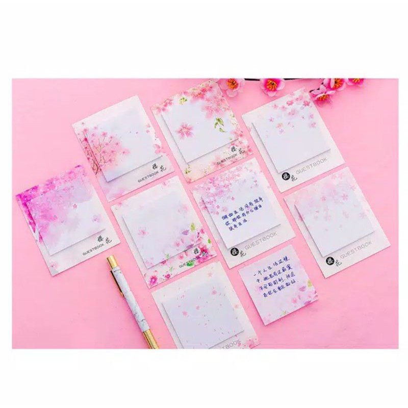 

[RT] STICKY NOTE MOTIF SAKURA | POST IT SAKURA