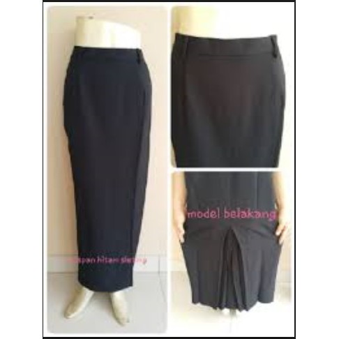 Rok span panjang syakira rok kerja lipit belakang