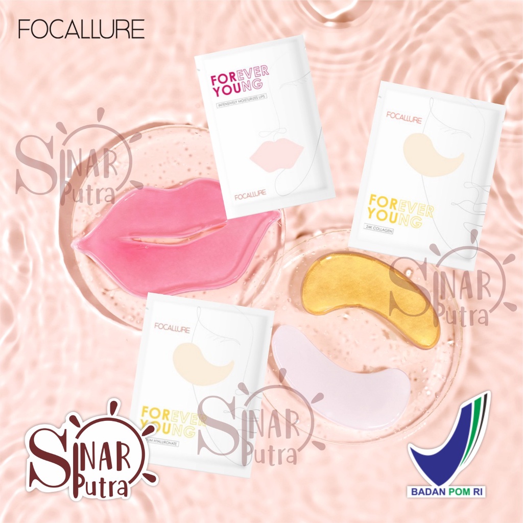 Focallure Collagen Mask | 24K Gold Eye Mask | Hydra Gel Eye Mask | Moisturizing Lip Mask | Masker Ma
