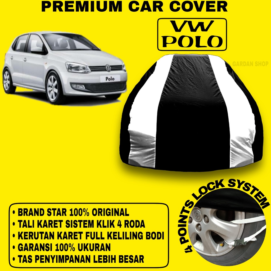 Body Cover VW POLO Sarung Strip SILVER Penutup Pelindung Bodi Mobil Vw Polo PREMIUM