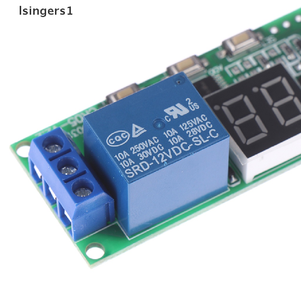 (lsingers1) Modul relay timer delay digital Multifungsi dc5v12v24v
