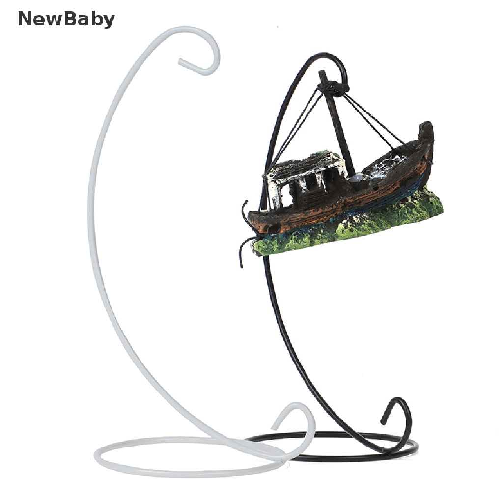 Newbaby 1pc Stand Holder Vas Bunga Terrarium Gantung Bahan Besi Untuk Dekorasi Rumah