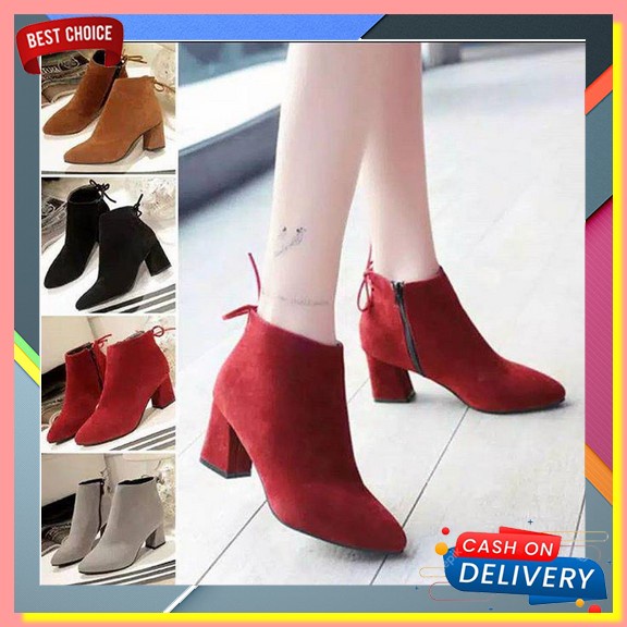 Sepatu Hak Tahu Heels Sepatu Haihil Trendy Kekinian Wanita Pesta Kondangan Emory Ala Korean Style He
