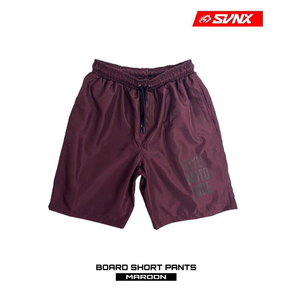CELANA PENDEK | BOARDSHORT | CELANA PENDEK PRIA | WALKSHORT | BOXER | SHORTPANTS SVNX MAROON