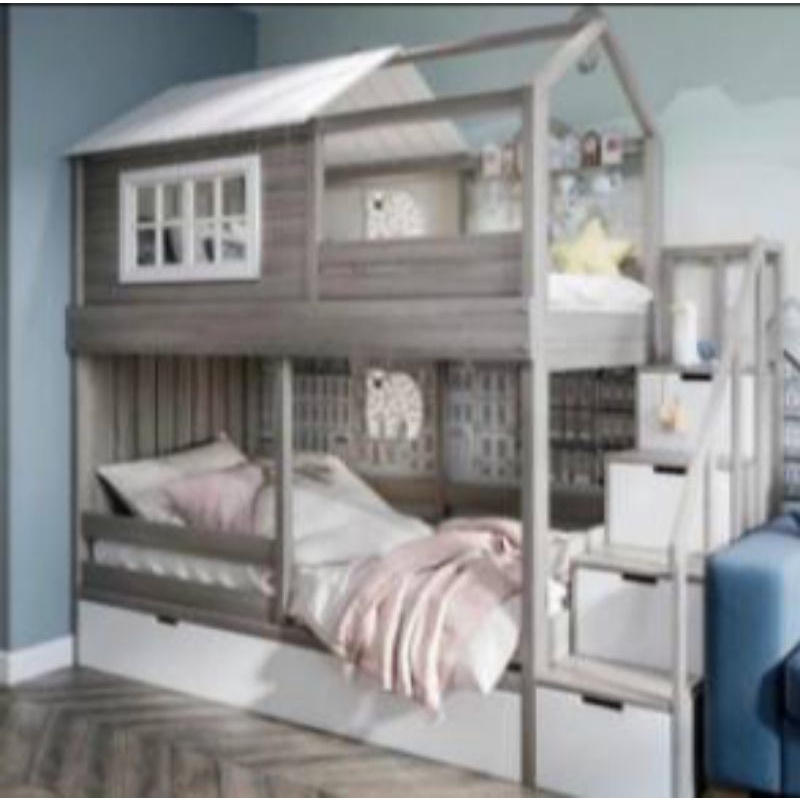 ORDER CUSTOM  tempat tidur tingkat anak || tempat tidur tingkat karakter || alkafurni