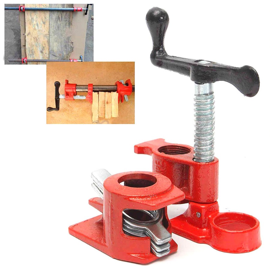 Klem Penjepit Pipa 3/4 Inch Clamp Penjepit Pipa Wood Gluing Pipe Clamp Set Carpenter Tools - FNICEL F701