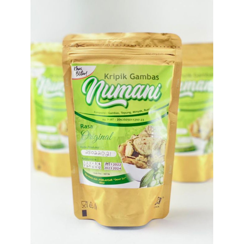 

Easrumart Snack Jajan Oleh Oleh Keripik Kripik Gambas Numani Kemasan Siap Saji 250gram