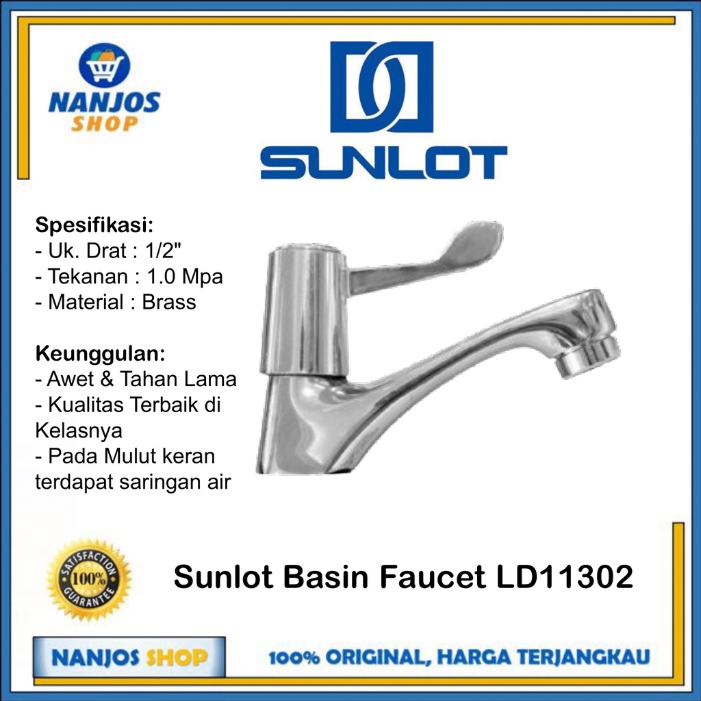 Sunlot Keran / Kran Washtafel / Basin Tap / Faucet Ld 11302 Ld11302