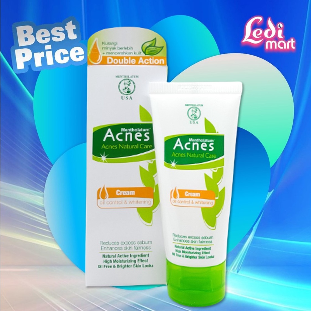 ORIGINAL Acnes Oil Control &amp; Whitening Cream 40gr / Krim Anti Jerawat / Anti Acne / Krim Wajah / Kulit Jerawat / LEDI MART