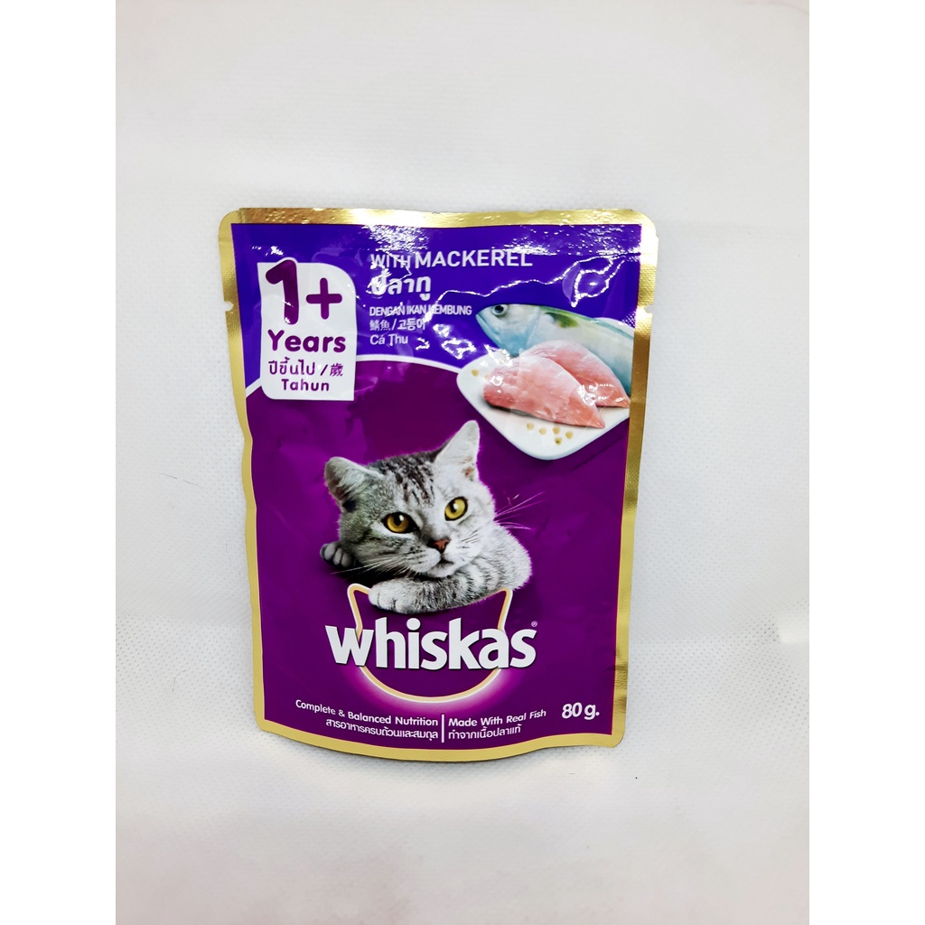 Whiskas Pouch 85gr - Makanan Basah untuk Kucing 85gr