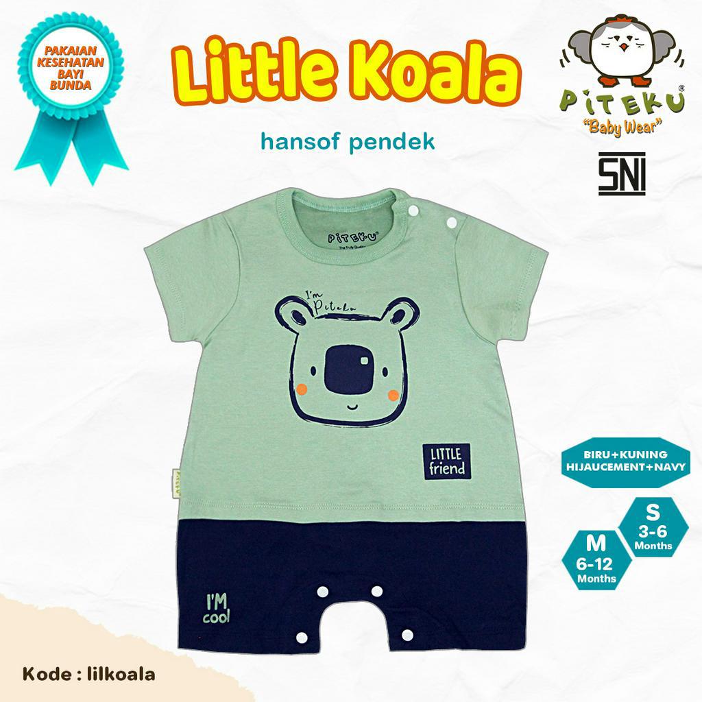 PITEKU JUMPER LILKOALA PENDEK + PENDEK / JUMPER PENDEK USIA 6-12 BULAN