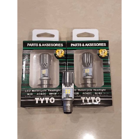 bohlam Lampu Motor Depan led Tyto H6 M2B Cree Original Ac Dc 8 Watt H6 Mio Beat Wave Vario Absolut Mx Dll UNIVERSAL-7