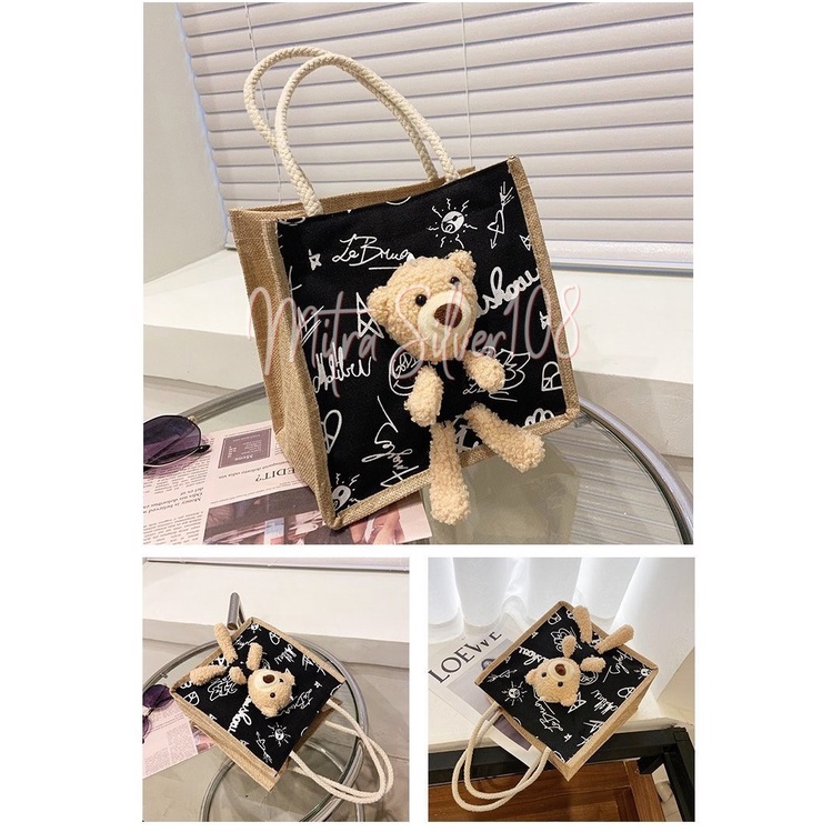 [MS108] TSS 05 - TAS BONEKA BERUANG 3D / TAS IMPOR MURAH / TAS MOTIF BONEKA BERUANG BEAR