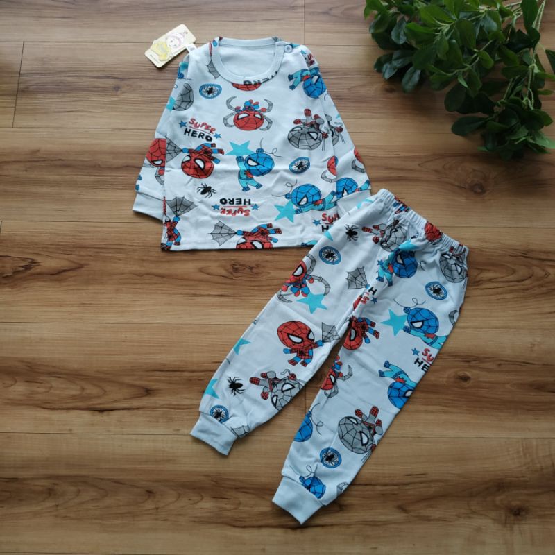 [Brandedbaby] PIYAMA ANAK LAKI-LAKI IMPORT / BOY PYJAMAS DINO MONSTER TRUCK ANEKA MOTIF