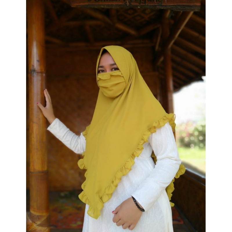 Hijab jilbab masker | kerudung masker