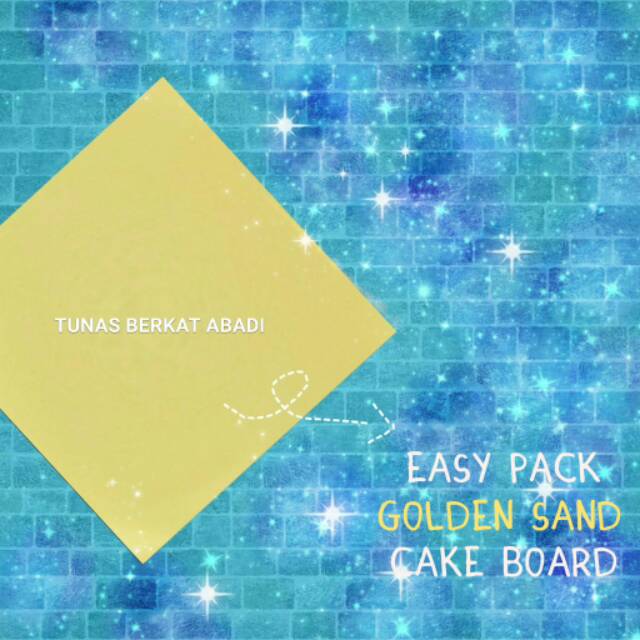 Tatakan kue Gold kotak 20 cm / Greyboard Gold kotak 20 cm / Cake Board Gold kotak 20 cm @25 pcs