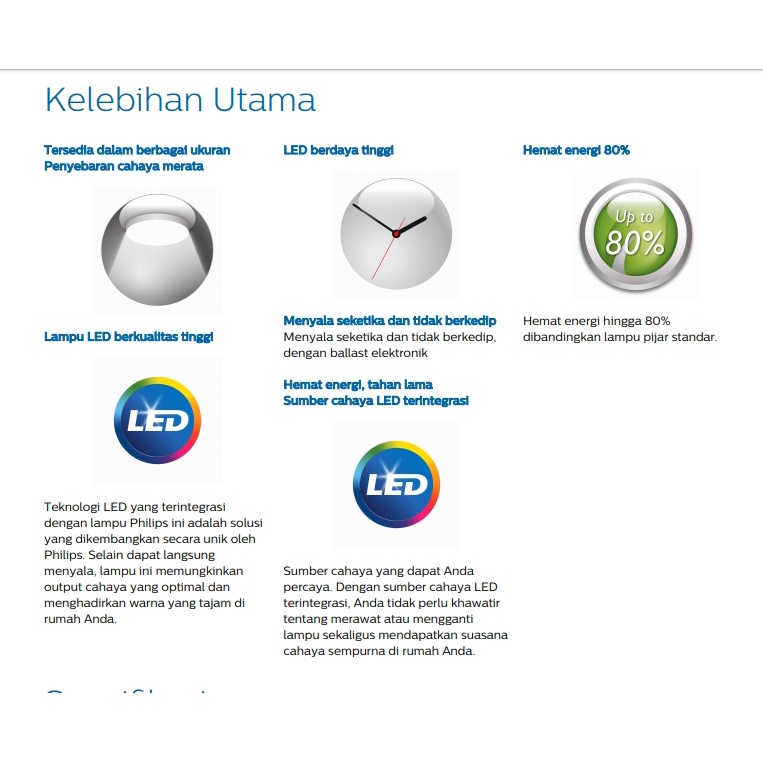 Philips LED Downlight Eridani G2 3,5W Putih Kuning - Bohlam Lampu Plafon DL190B 3.5 W Watt 3Watt Garansi Grosir