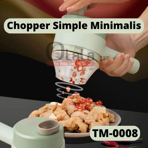 ELECTRIC HAND HELD COOKING HAMMER VEGETABLE FOOD CHOPPER PORTABEL SIMPEL MINIMALIS OLL-KB0008