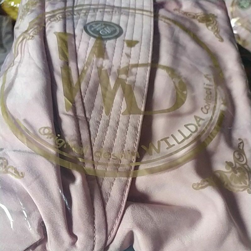 size M ZAHRA ANTEM WILLDA COLLECTION JILBAB KHIMAR KERUDUNG BERGO willda-Light pink