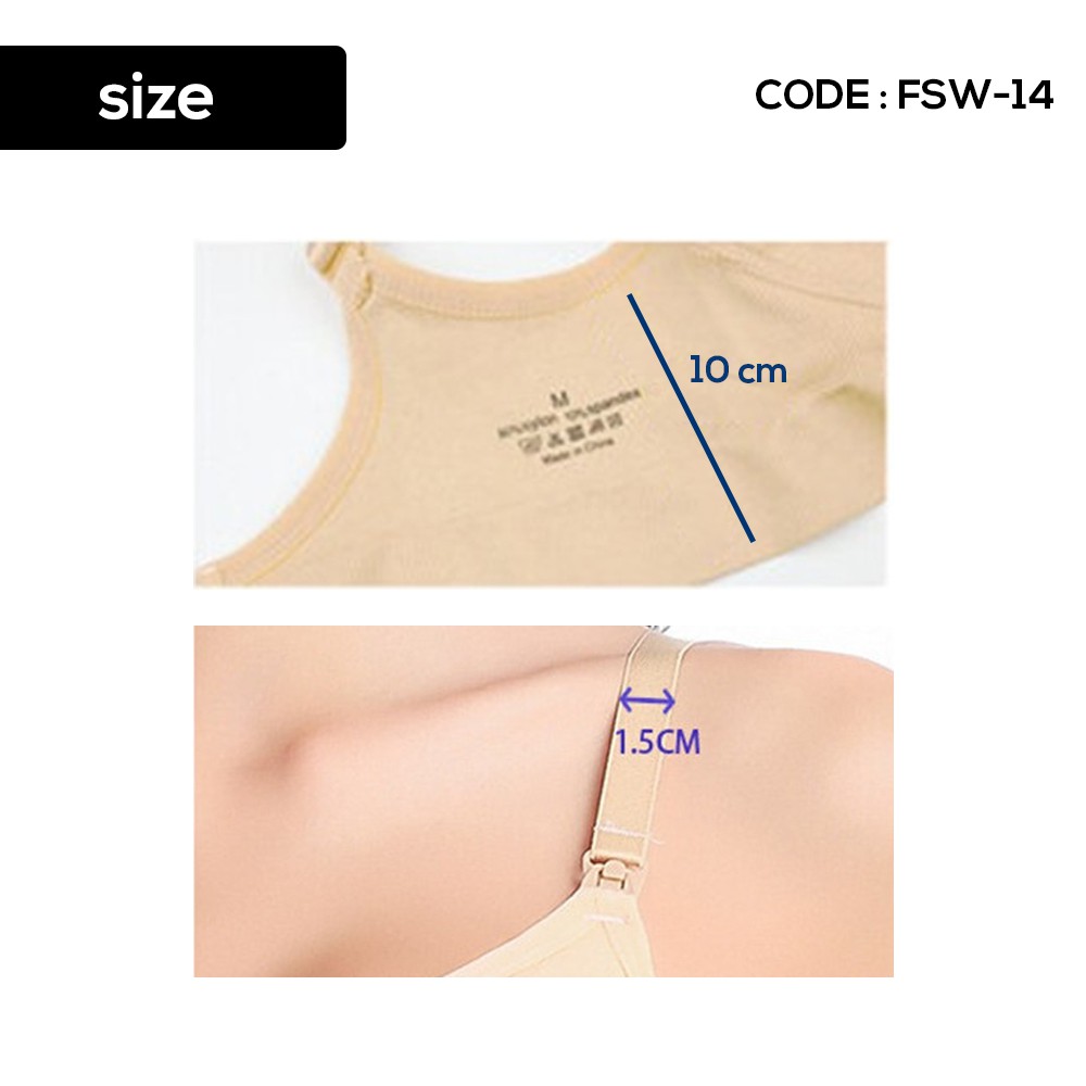 FSW-14 | Bra Menyusui dan Ibu Hamil - Nursing Bras - Motherhood Maternity Bra Breastfeeding Bras BH