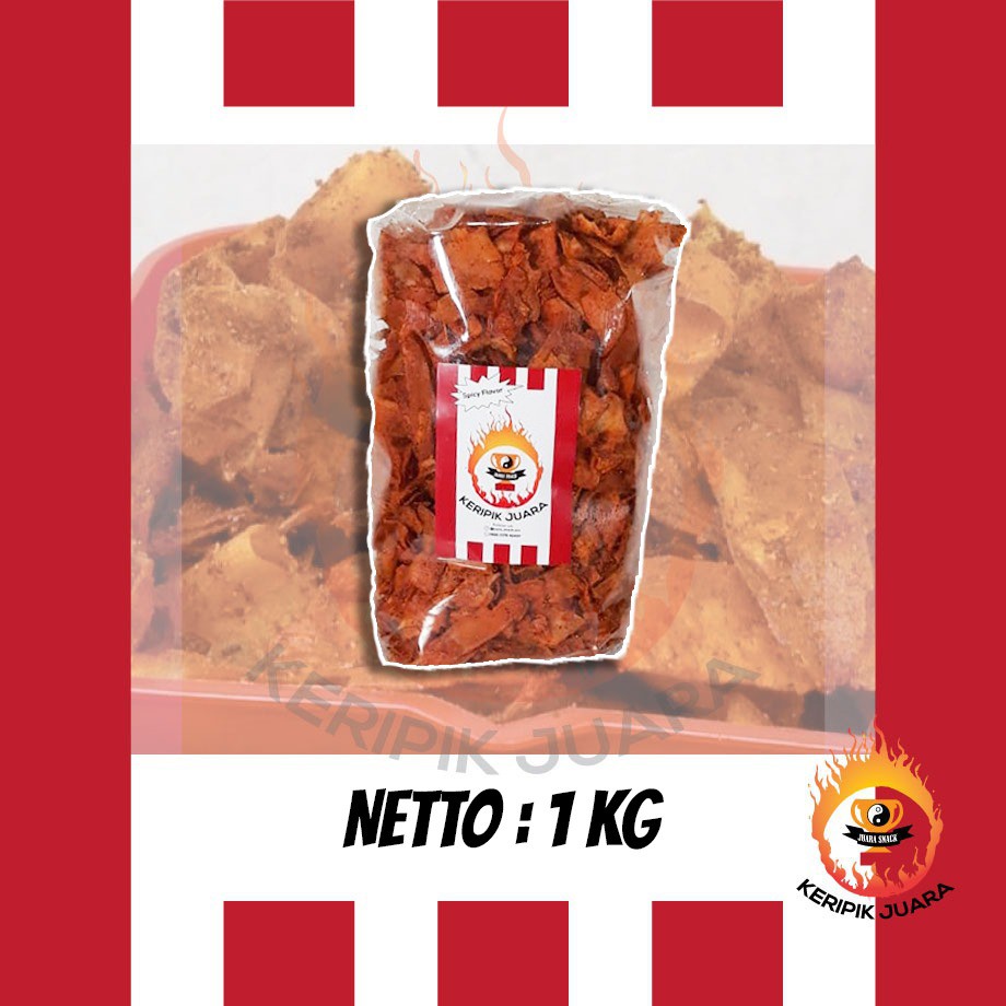 

KERIPIK PEDAS KEMASAN 1 KG - KRIPSET JUARA