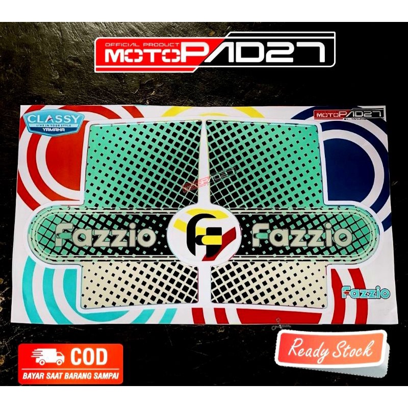 Motopad27 Stiker Fazzio Resin timbul Cover pad Body samping Aksesoris Yamaha Fazzio 2022