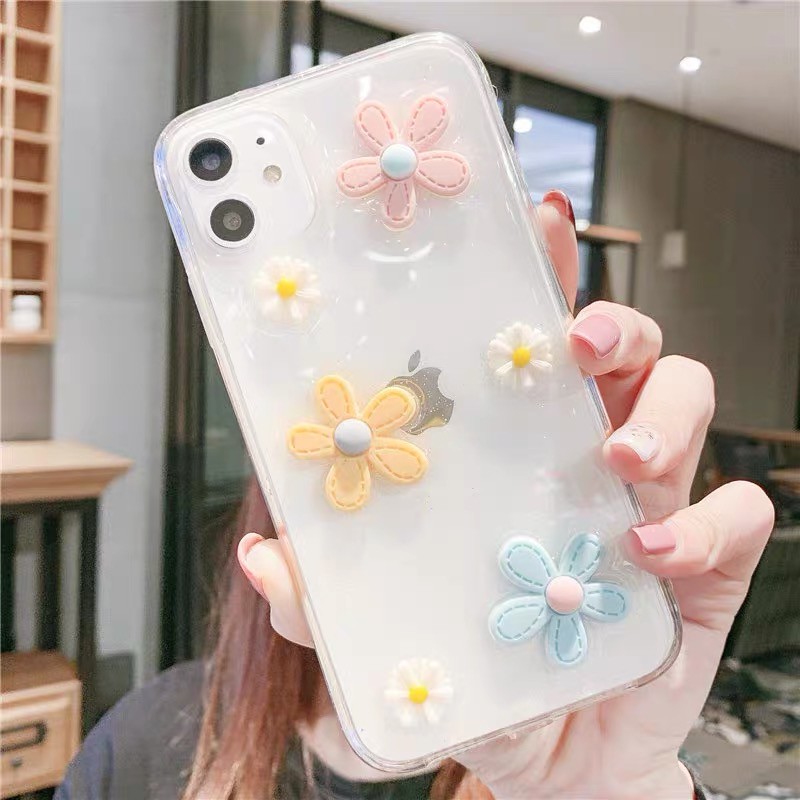 Flower 3D Case ins style For IPHONE 6 6S 6SP 7 7PLUS 8 PLUS X XR XS MAX 11 11PRO MAX 12 MINI 12 PRO MAX 13 MINI 13 PRO MAX 14 PRO MAX 15 PRO MAX