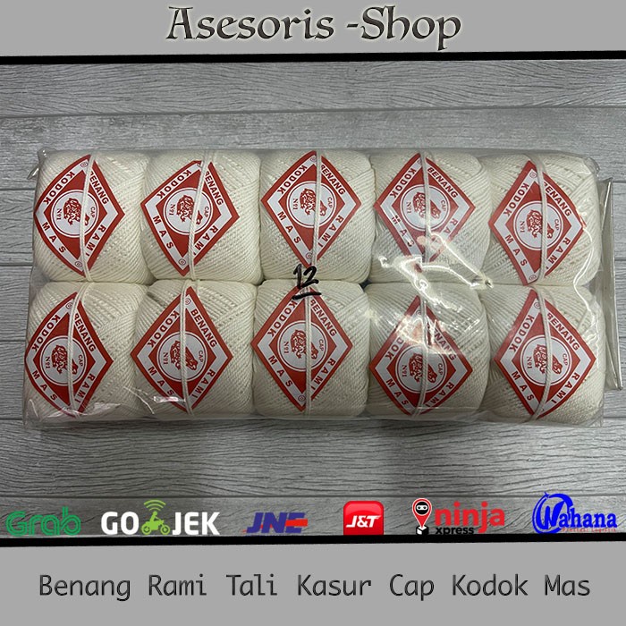 

Limited Benang Rami Tali Kasur No.27 Cap Kodok Mas ( Isi 10 Gulung )