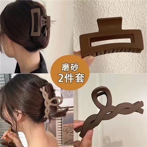 IFYOU Jepit Rambut Bentuk Kotak Warna-Warni Bahan Akrilik Gaya Korea Untuk Wanita