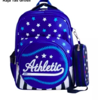 Tas Sekolah Anak Laki Cowok 2 in 1 / Ransel Baseball Anak