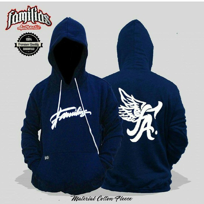 Sweater Familias Navy Hoodie - Fleece