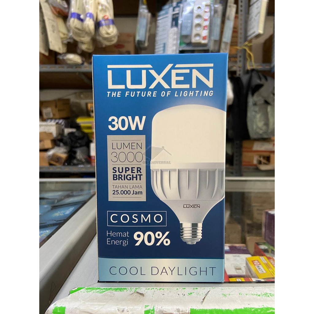 LUXEN Lampu LED BULB 30 Watt / 30w Putih / Kuning