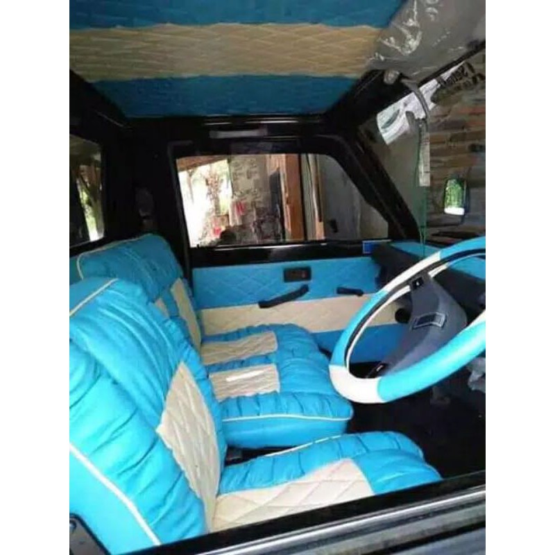 paket sarung jok + stir + pintu + plafon model sofa kotak L300, carry, Ss, DFSK, APV, grandmax