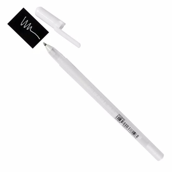 

Pendrawing- Touchnew White Roll Gel Ink Pen For Drawing Art / Pulpen Warna Putih -Drawing-Pen.