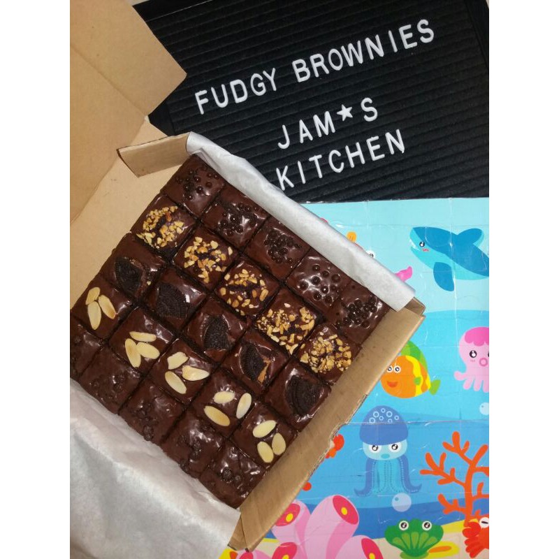 

Fudgy brownies sekat