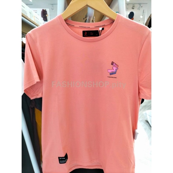 [100% ORIGINAL] KAOS PRIA 3SECOND SIMPLE NEW ARRIVAL WARNA HITAM PUTIH PINK
