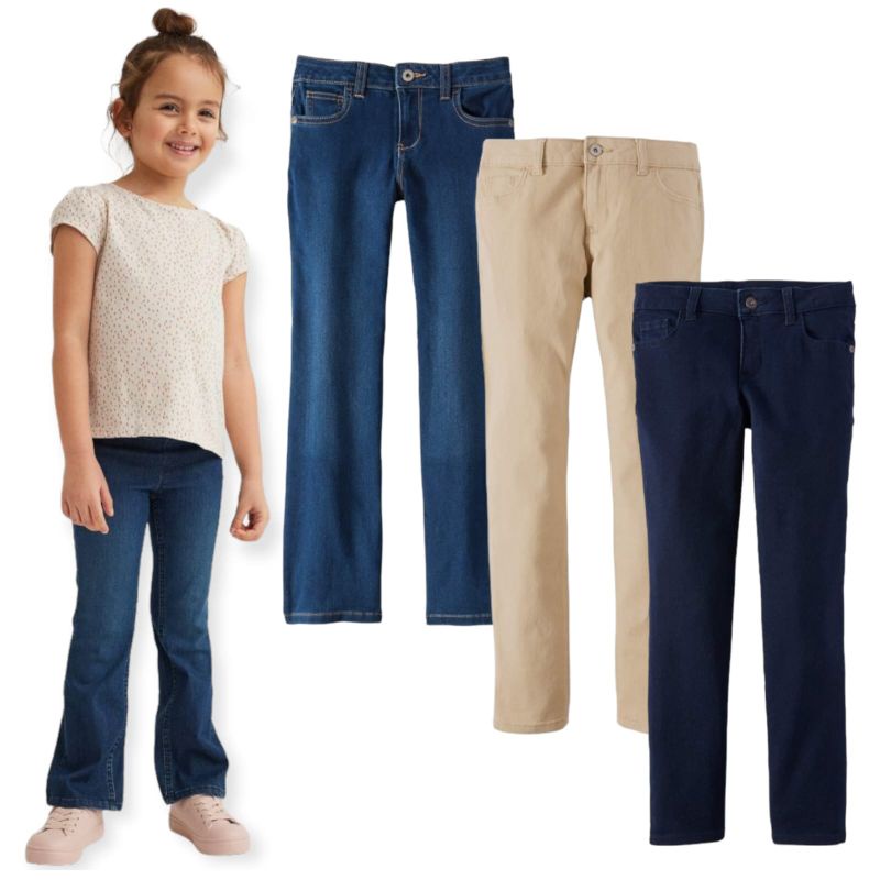 Celana panjang jeans anak perempuan faded glory(STRECH)