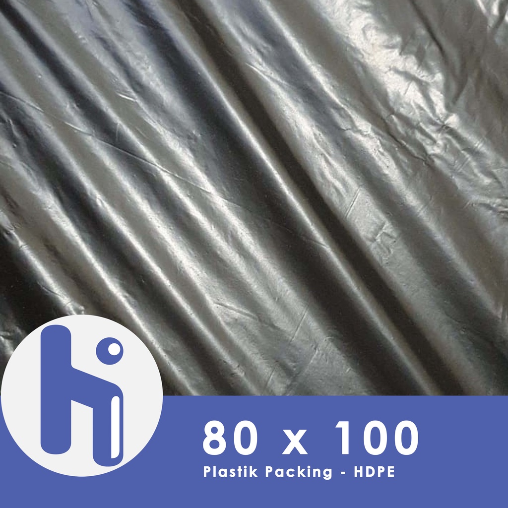 Kantong Sampah Plastik Trash Bag 80x100 cm Hitam | HI Plast Trash Bag Hitam 80 x 100 cm