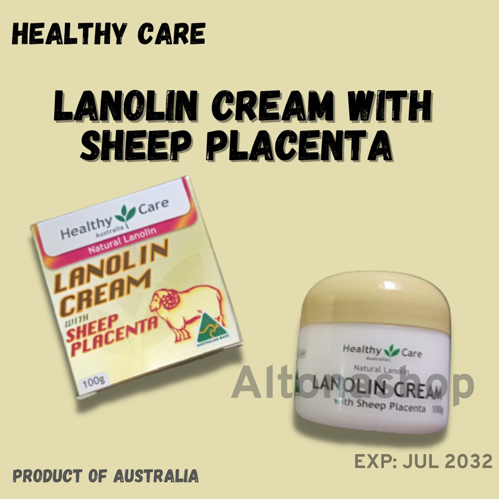 Krim pelembab wajah - Face Moisturizer - Healthy Care Lanolin cream with sheep placenta
