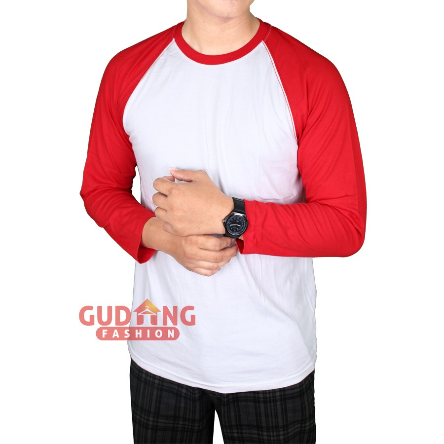 Kaos Keren Raglan Pria Panjang PLS 101