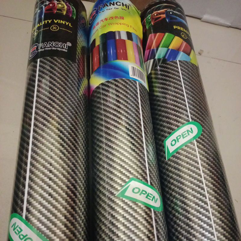 stiker Scotlet carbon kevlar silver dan gold,50cmx9m