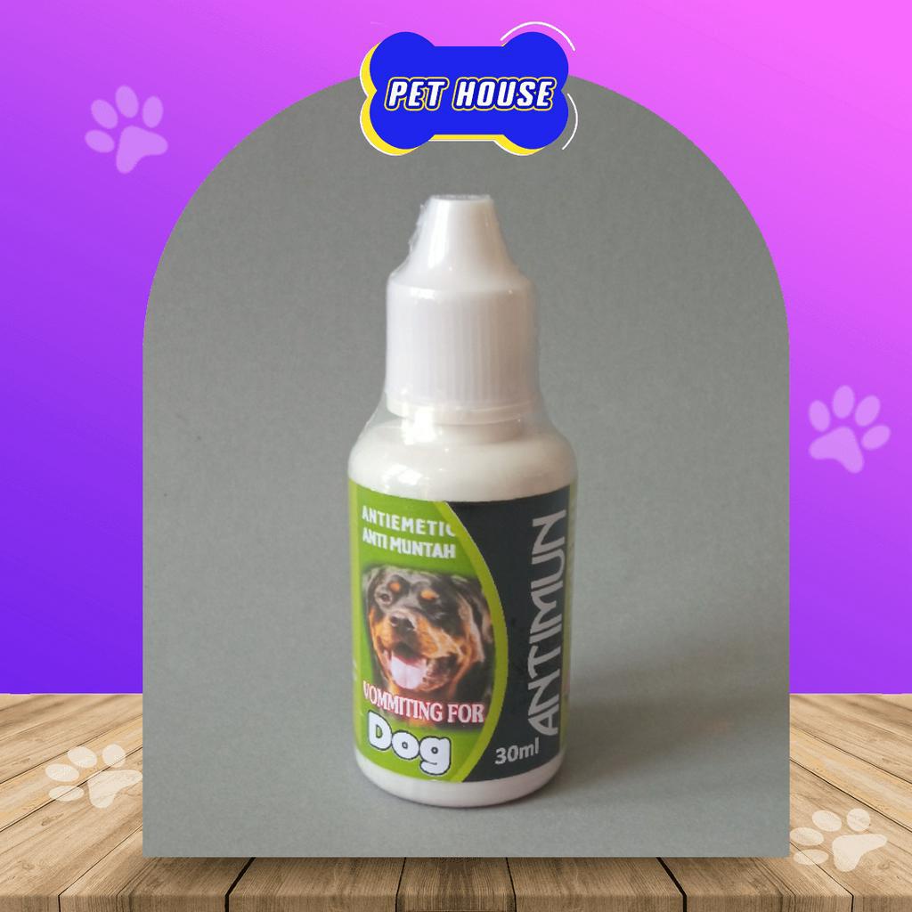 ANTIMUN DOG 30ML  - OBAT ANTI MUNTAH ANJING ANTIEMATIC ANTI MABUK ANJING PUPPY ANTI MUNTAH ANJING IN