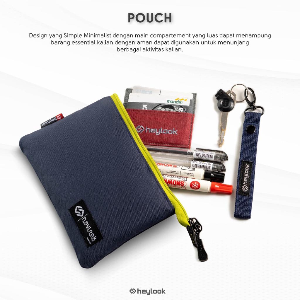 HEYLOOK Project - Pouch Pria Wanita Simple Pouch NORTH Pria Wanita Hand Bag Original