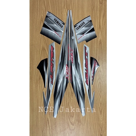 STIKER STRIPING JUPITER MX 2006 2007 HITAM SILVER