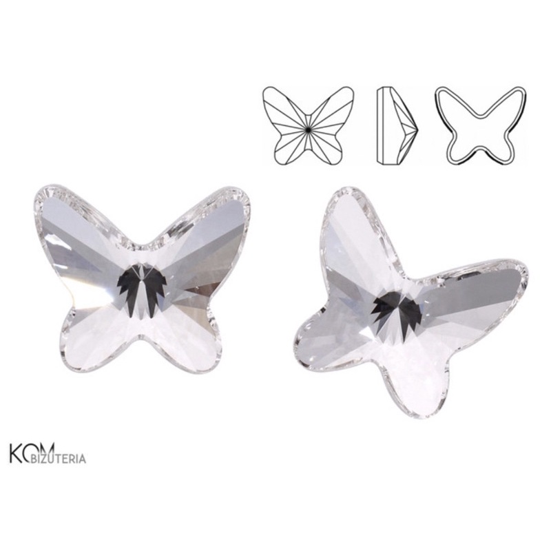 CRYSTAL SWAROVSKI ORIGINAL FLATBACK 2854 8 mm FOILED