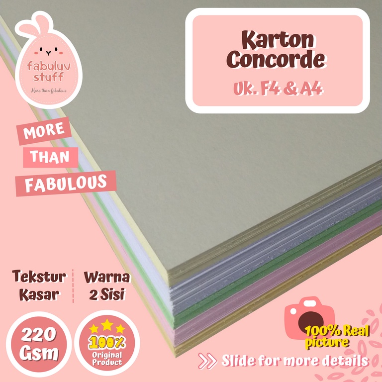 

Karton Concorde 220 gsm F4 A4