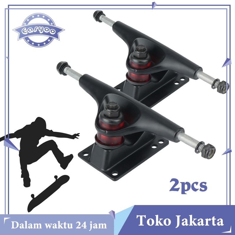 Promo Isi 2 Truck Skateboard 5Inci Bracket Skateboard Bridge Accessory Skate