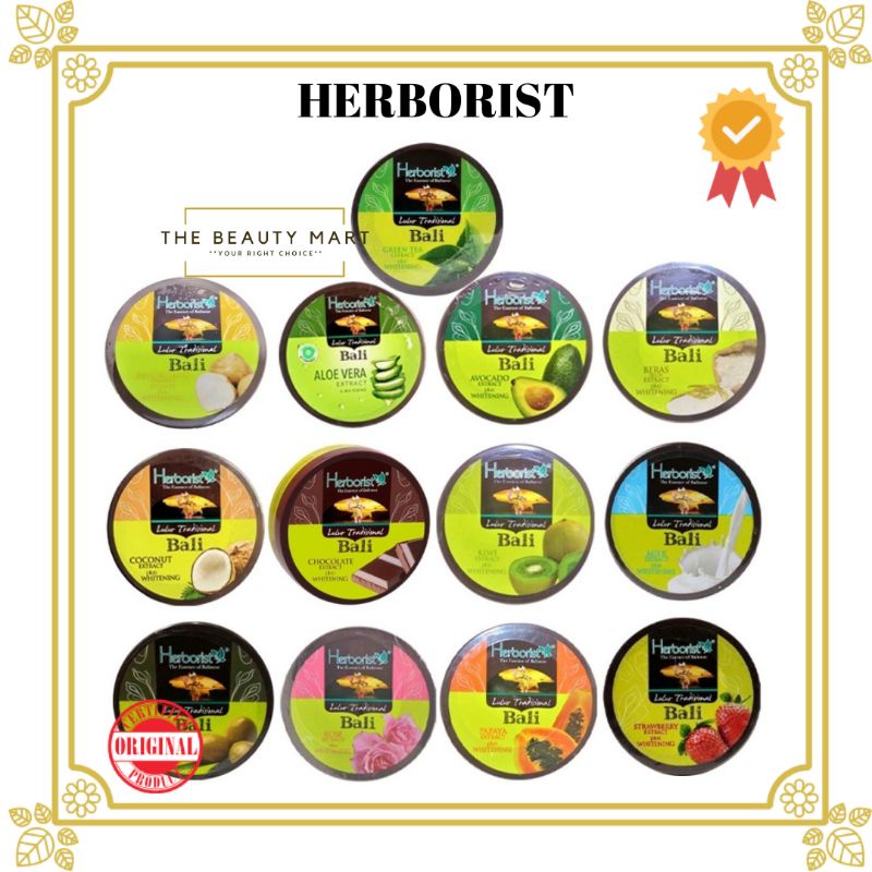 Herborist Lulur Bali Tradisional 100gr / 200gr | Herboris Lulur Bali